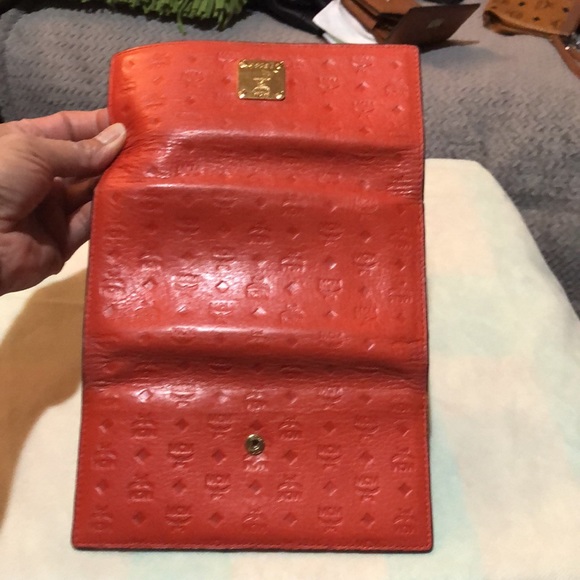 SOLD❤️Authentic MCM 3 fold leather wallet - Picture 9 of 16
